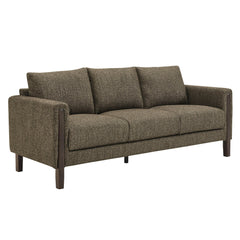 Hawken Antique/Espresso Boucle Fabric Sofa - Ornate Home