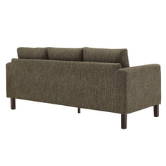 Hawken Antique/Espresso Boucle Fabric Sofa - Ornate Home