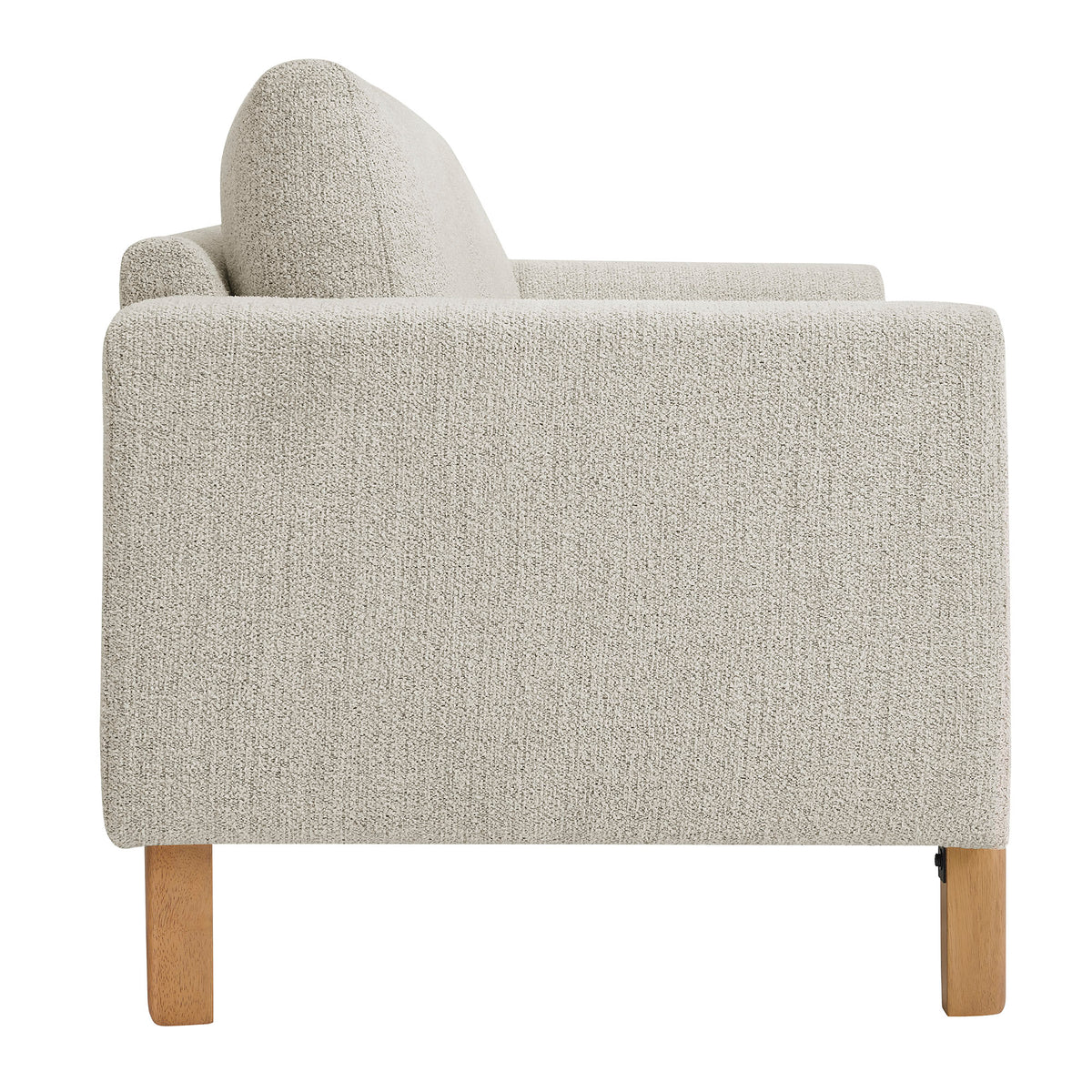 Hawken Parchment Beech Boucle Fabric Loveseat - Ornate Home