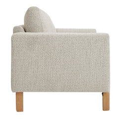 Hawken Parchment Beech Boucle Fabric Loveseat - Ornate Home