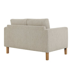Hawken Parchment Beech Boucle Fabric Loveseat - Ornate Home