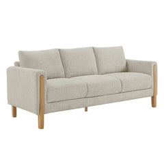Hawken Parchment Beech Boucle Fabric Sofa - Ornate Home
