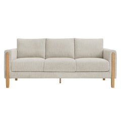 Hawken Parchment Beech Boucle Fabric Sofa - Ornate Home