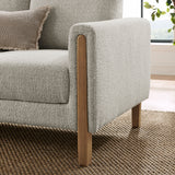 Hawken Parchment Beech Boucle Fabric Sofa - Ornate Home