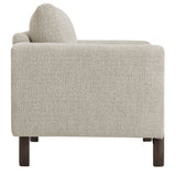 Hawken Parchment/Espresso Boucle Fabric Accent Armchair - Ornate Home