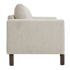 Hawken Parchment/Espresso Boucle Fabric Loveseat - Ornate Home