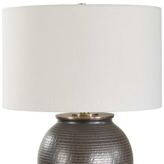 Hawkins Bronze Ribbed Table Lamp - Ornate Home