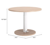 Hawley Natural Adjustable Dining Table - Ornate Home