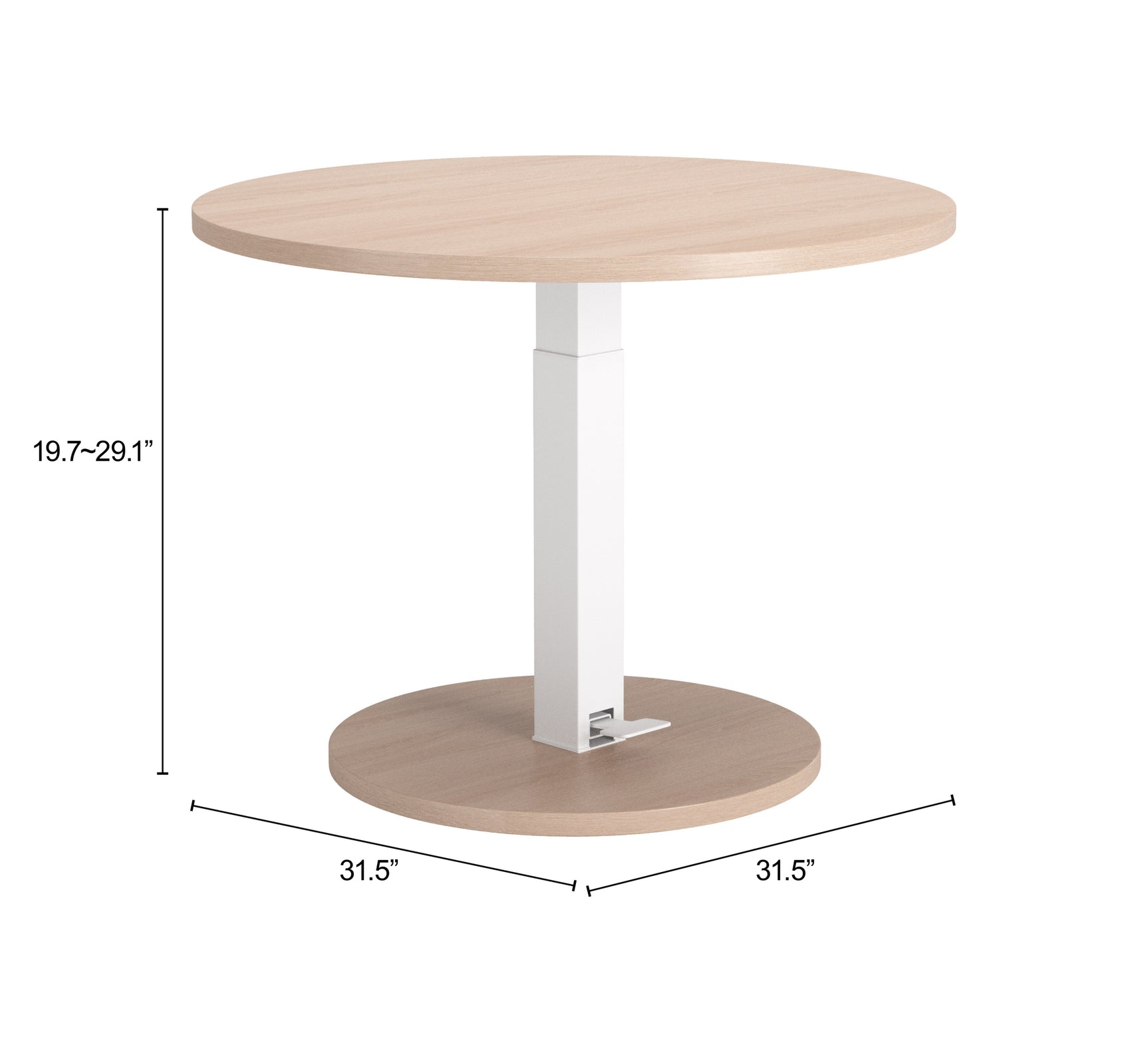 Hawley Natural Adjustable Dining Table - Ornate Home