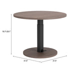 Hawley Walnut Adjustable Dining Table - Ornate Home