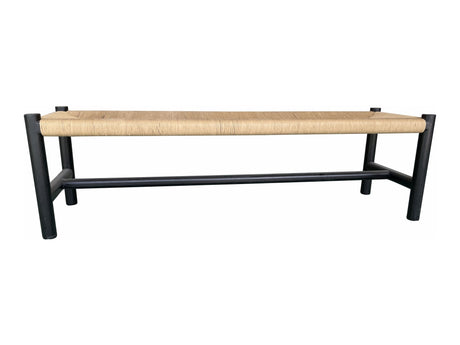 Hawthorn Black Large Bench - Ornate Home