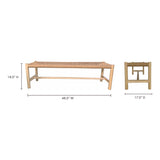 Hawthorn Natural Small Bench - Ornate Home