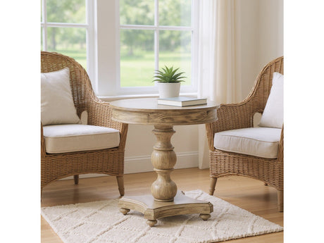 Hawthorne Estate Beige Accent Table - Ornate Home