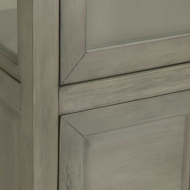 Hawthorne Estate Gray Curio Cabinet - Ornate Home