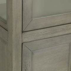 Hawthorne Estate Gray Curio Cabinet - Ornate Home