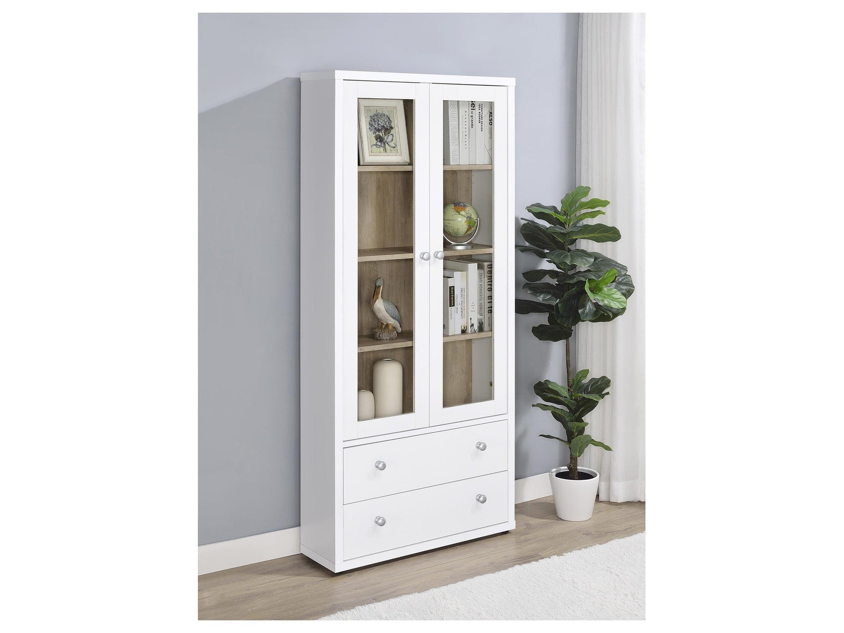 Hawthorne White Accent Cabinet - Ornate Home