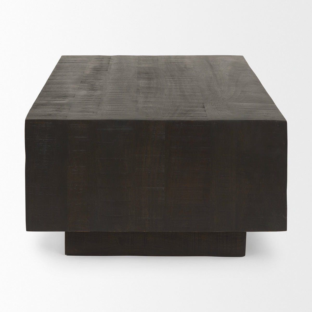 Hayden Dark Brown Wood Rectangular Coffee Table - Ornate Home