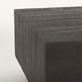 Hayden Dark Brown Wood Rectangular Coffee Table - Ornate Home