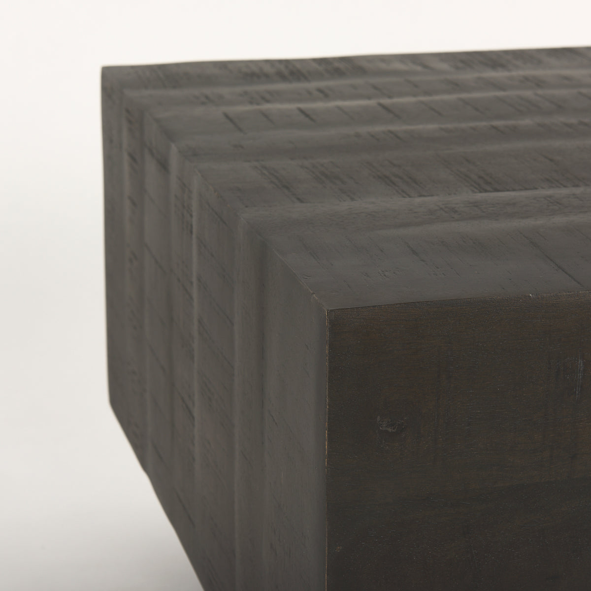 Hayden Dark Brown Wood Rectangular Coffee Table - Ornate Home