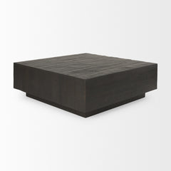 Hayden Dark Brown Wood Square Coffee Table