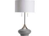 Hayden Grey/Silver Table Lamp - Ornate Home