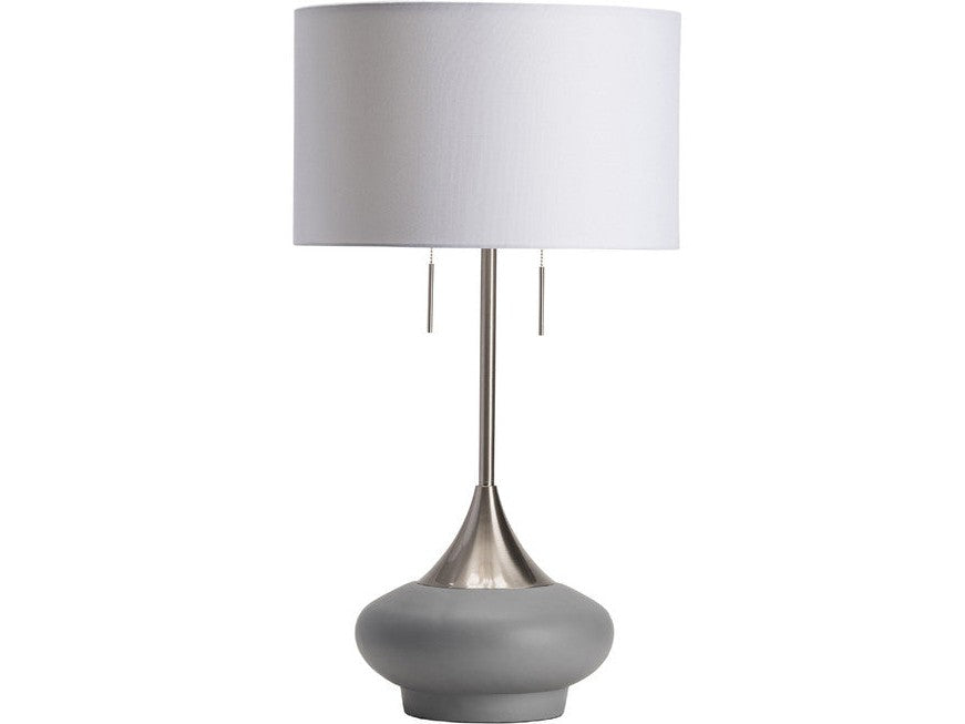 Hayden Grey/Silver Table Lamp - Ornate Home
