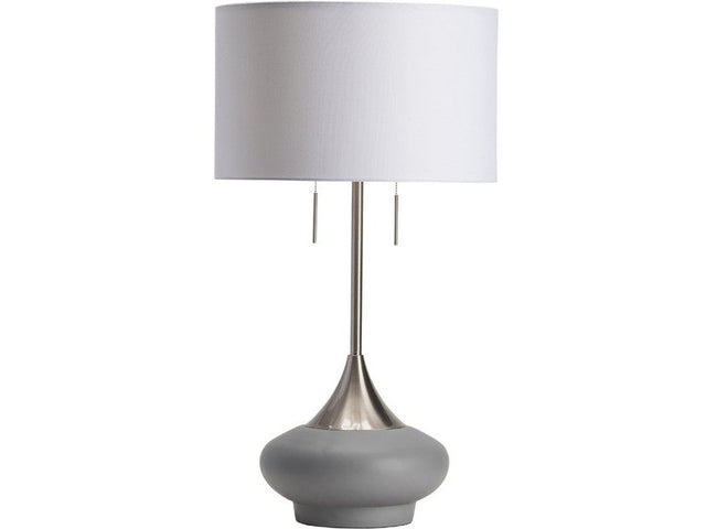 Hayden Grey/Silver Table Lamp - Ornate Home