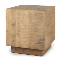 Hayden Light Brown Wood End/Side Table - Ornate Home