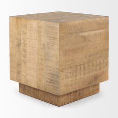 Hayden Light Brown Wood End/Side Table - Ornate Home