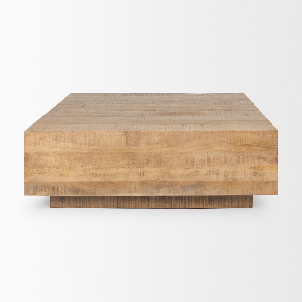 Hayden Light Brown Wood Square Coffee Table - Ornate Home