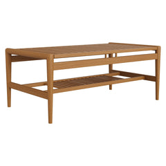 Hayden Natural 46 Inch Outdoor Patio Teak Wood Coffee Table - Ornate Home