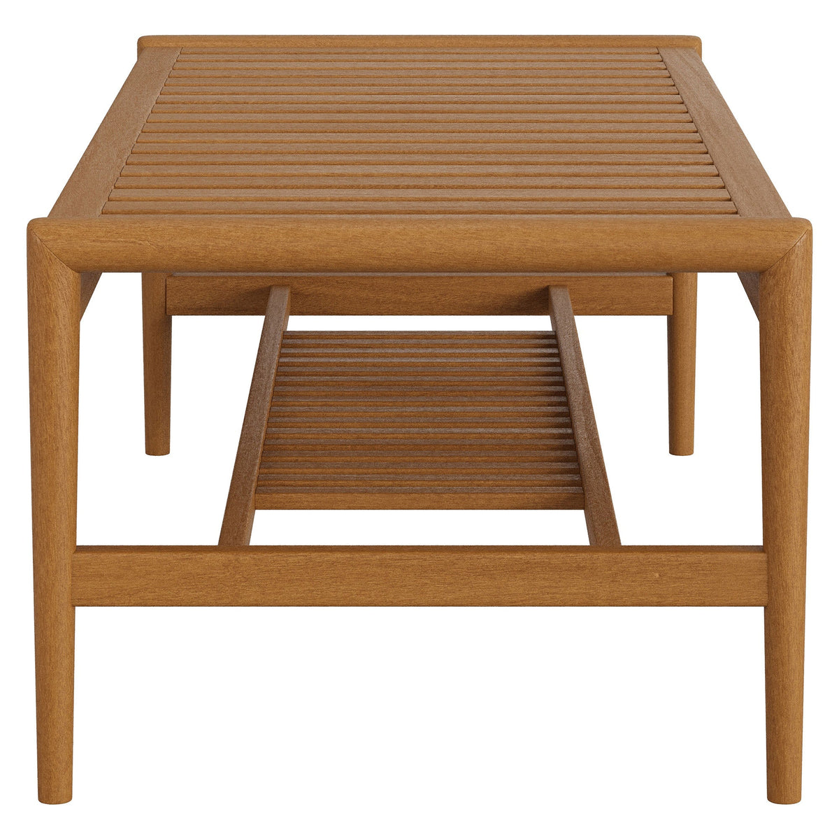 Hayden Natural 46 Inch Outdoor Patio Teak Wood Coffee Table - Ornate Home