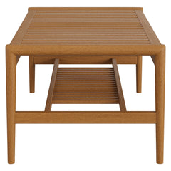 Hayden Natural 46 Inch Outdoor Patio Teak Wood Coffee Table - Ornate Home