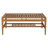 Hayden Natural 46 Inch Outdoor Patio Teak Wood Coffee Table - Ornate Home