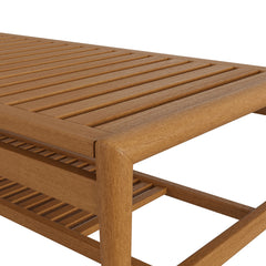 Hayden Natural 46 Inch Outdoor Patio Teak Wood Coffee Table - Ornate Home