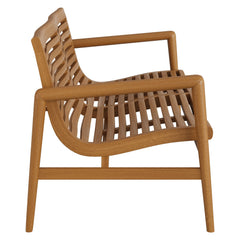Hayden Natural 56 Inch Outdoor Patio Teak Wood Loveseat - Ornate Home