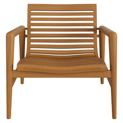 Hayden Natural Outdoor Patio Teak Wood Armchair - Ornate Home
