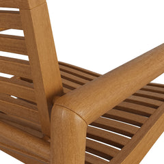 Hayden Natural Outdoor Patio Teak Wood Armchair - Ornate Home