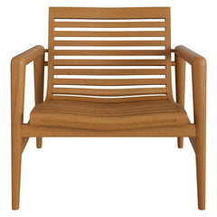 Hayden Natural Outdoor Patio Teak Wood Armchairs (Set of 2) - Ornate Home