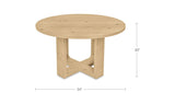 Hayes Rustic Oak Dining Table - Ornate Home