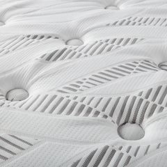 Hayes White 11" Eastern King Pillow Top Memory Foam Hybrid Mattress - Ornate Home