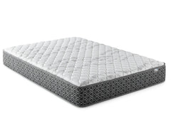 Hayes White Eastern King Firm Tight Top Hybrid Mattress - Ornate Home