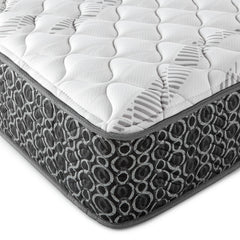 Hayes White Queen Firm Tight Top Hybrid Mattress - Ornate Home