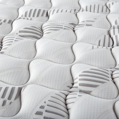 Hayes White Queen Firm Tight Top Hybrid Mattress - Ornate Home