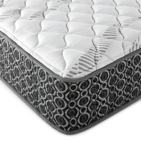 Hayes White Twin Firm Tight Top Hybrid Mattress - Ornate Home