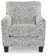 Hayesdale Black/Cream Accent Chair - Ornate Home
