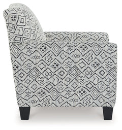 Hayesdale Black/Cream Accent Chair - Ornate Home