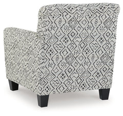 Hayesdale Black/Cream Accent Chair - Ornate Home