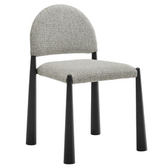 Hayley Black/Camel Upholstered Fabric Dining Side Chair - Ornate Home