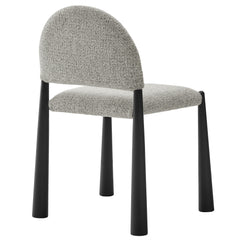 Hayley Black/Camel Upholstered Fabric Dining Side Chair - Ornate Home